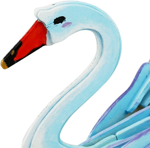 Cisne Robotime Armar Madera Bloques Pintar Niños Decorativo