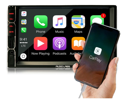 Autoestéreo Pantalla 7 Audio Labs Adl-mac700 Carplay Android