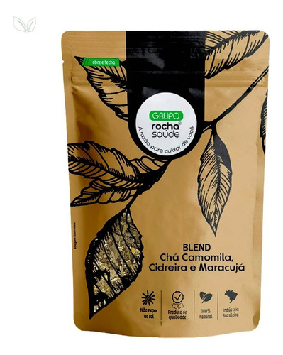 Chá Camomila, Cidreira E Maracujá - 100% Natural - 50g