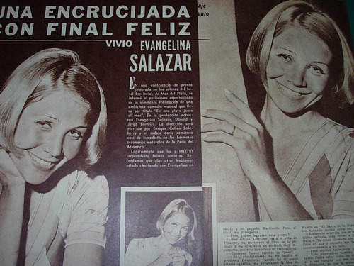 Evangelina Salazar Encrucijada Clipping Revista Radiolandia