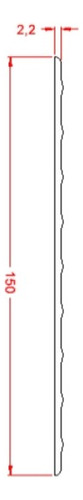 Protetor De Parede Flexível 15cm Tec 913n Branco 103