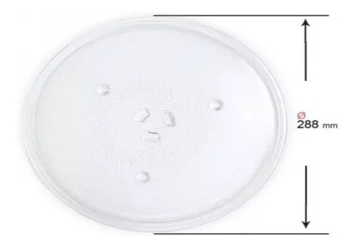Imagen 2 de 2 de Plato Para Microondas, 288 Mm,