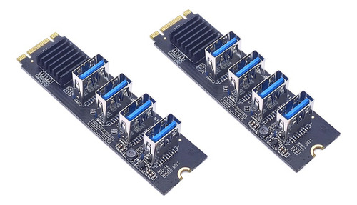 2 Tarjetas M.2 Nvme Two Pci-e De 4 Puertos, 1 Tarjeta Vertic