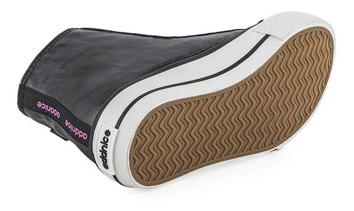 Imagen 8 de 10 de Zapatilla Addnice Vulcan Metallic 2 Negro Con Bolso 2325