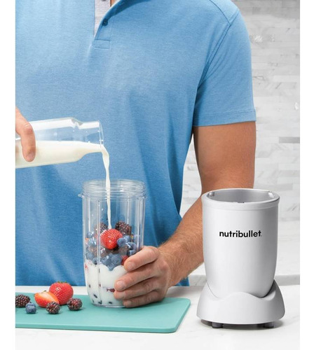Nutribullet Pro Licuadora Personal 900 W Blanco Mate 7 Pzas