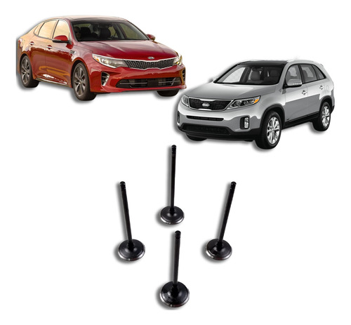 Válvulas De Admissão Cabeçote Kia Optima Sorento 2.4 16v 