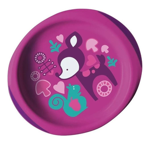 Chicco Mix&Match Set De Platos Para Bebe 12m+ Antideslizante Color Rosa