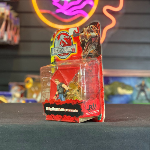 Jurassic Park 3 Billy Brennan & Pteranodon Hasbro 2001 C (Usado)