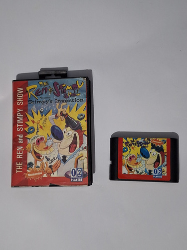 Juego Ren & Stimpy Para Sega Genesis . En Estuche . Años 90