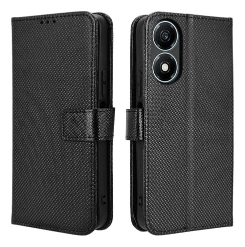 Funda Para Honor X5 Plus Honor Play 40c 5g Negro Piel Sintet