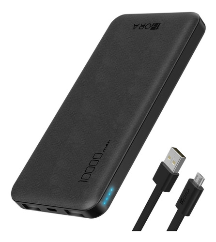 Powerbank  Bateriaportatil 10000mah 2.1a Gar094 Con Cable V8