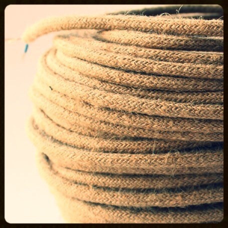 Imagen 6 de 7 de Cable Textil X 20 Metros Para Lampara Colgante Vintage Retro