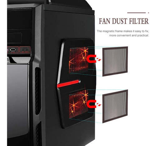 5 Unidades De Ventilador De Resfriamento De Computador À Pro