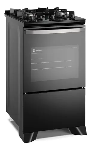 Fogão 4 bocas Electrolux Preto Efficient Mesa Vidro, Tripla Chama e PerfectCook (FE4GB) Bivolt
