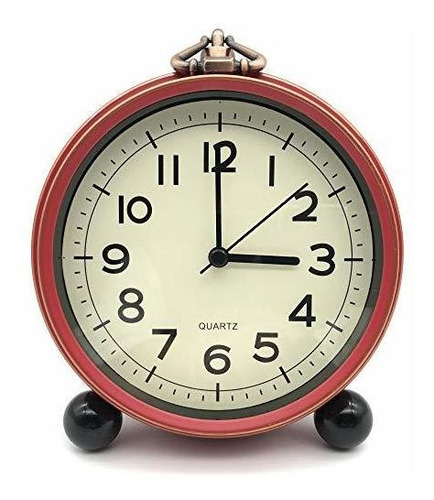 Creult Reloj Despertador Retro Simple Pequeños Relojes Para