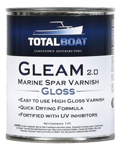 Totalboat Gleam Marine Spar - Barniz Brillante Y Satinado Pa