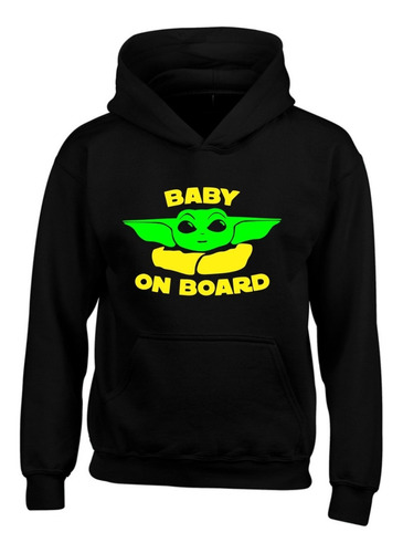 Buzo Baby Yoda Mandalorian Capota Hoodie  Saco Bg94