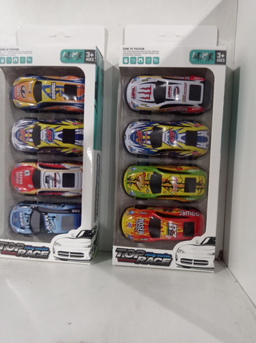 Set Autitos Colección  Top Race X 4