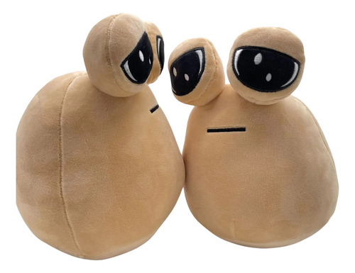 Lindo muñeco de peluche Pou Unit Pou de 22 cm, color marrón