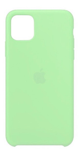 Carcasa Funda De Silicona Para iPhone 11 Pro Verde Claro