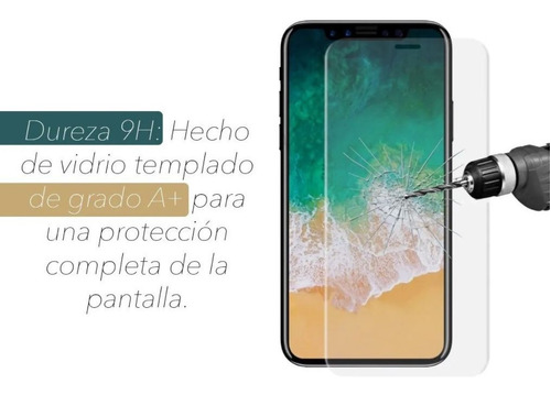 Imagen 5 de 7 de Vidrio Templado Antiespia Compatible iPhone XS Max
