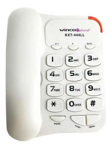 Imagen 1 de 2 de Teléfono fijo Winco KXT-444LL blanco