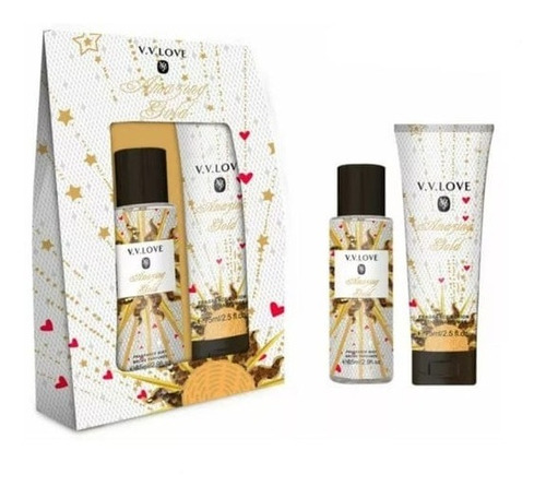 Perfume 85ml Y Crema 75ml V.v. Love Aroma Amazing Gold