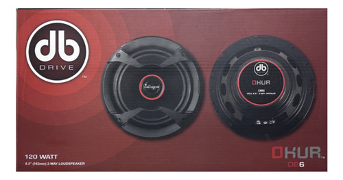 Bocinas Db Drive Db6 Okur 6.5 2 Vías 120w Máx 30w Rms