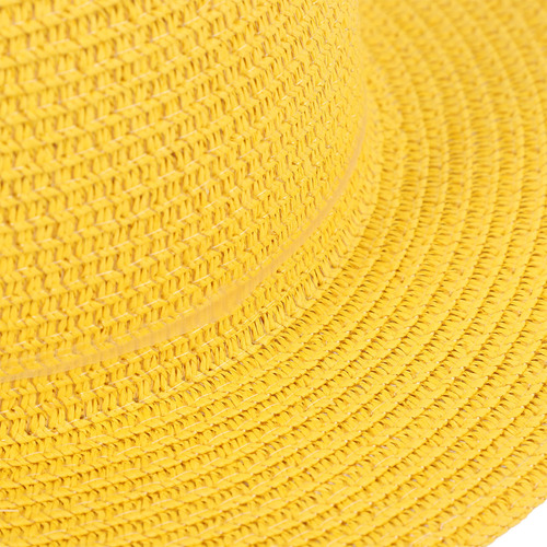 Sombrero De Playa De Paja Con Ala Ancha, Tejido Ligero, Para