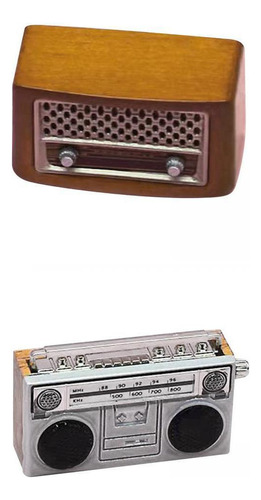 Bonito Juguete Modelo De Mueble De Radio En Miniatura A Esca