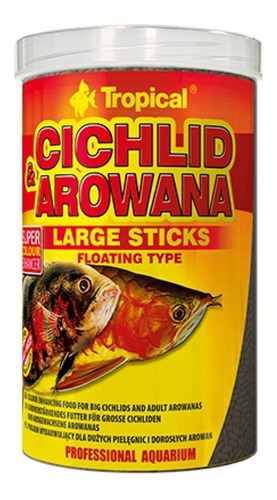 Ração Cichlid&arowana Medium Sticks Tropical 250ml 90g