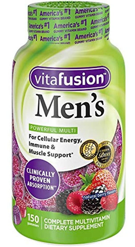 Vitafusion De Los Hombres Gummy Vitaminas, 150 count, 22703,