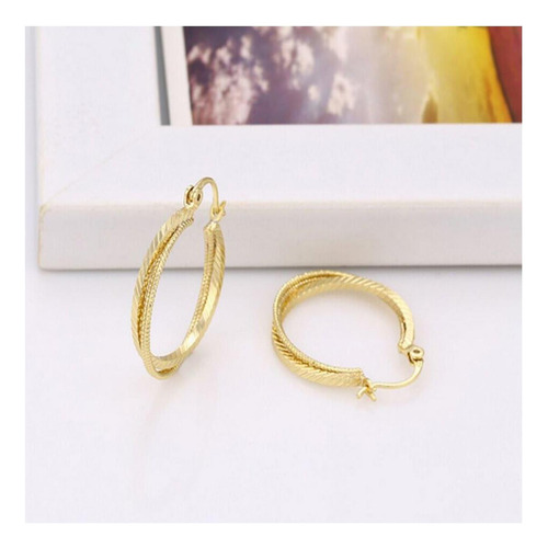 Juvel Jewelry Fashion Pendientes Chapados En Oro De 14 Con