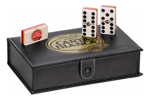 Domino Tecate Plata / Domino Carta Blanca Encapsulado