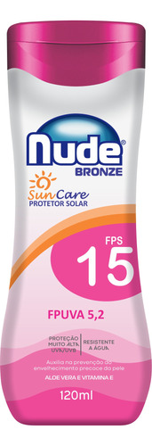 Protetor Solar Nude Bronze Fps 15 120ml