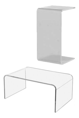 Mesa De Centro Acrílica, Moderna Mesa Auxiliar Transpa...