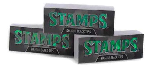 Filtros Tips Stamps Mini Black 50u  - Plan-t