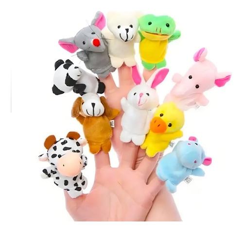 Genérica Dedos Animais Bichinhos - Kit - 10