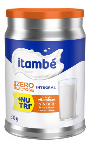 Leite Pó Instantâneo Integral Zero Lactose Itambé 330g