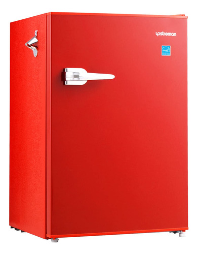 Refrigerador Compacto Retro Con Congelador Y Termostato Ajus