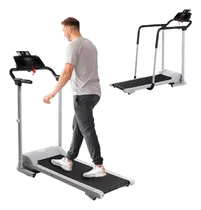Comprar Caminadora Electrica Barandas De Seguridad Plegable 2 Hp Color Gris