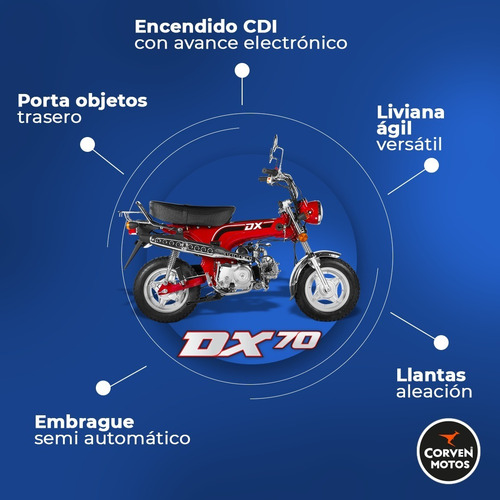 Corven Dx 70cc 0km (ahora 12 Y 18) Arizona Motos (rc)
