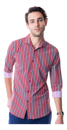 Camisa Stretch Hombre Vermonti By Aldo Conti (h9375)