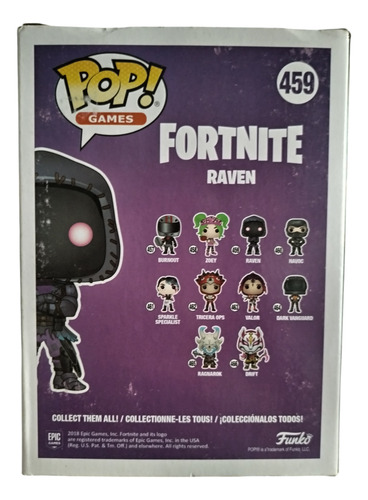Funko Pop! Games Raven #459 Fortnite Series (Reacondicionado)