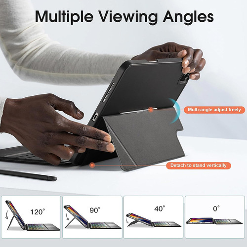 Funda Teclado Táctil Iliminado Para iPad 10th 10.9'' 2022 Ñ