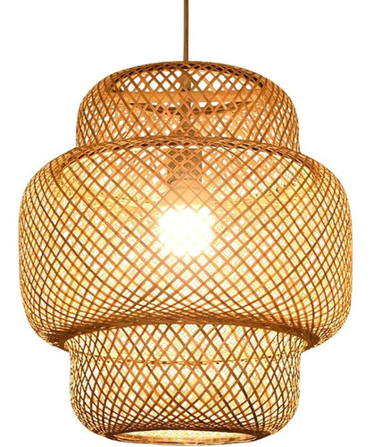 Lámpara Colgante Campana Bambu 1xe27 Diametro 50cm