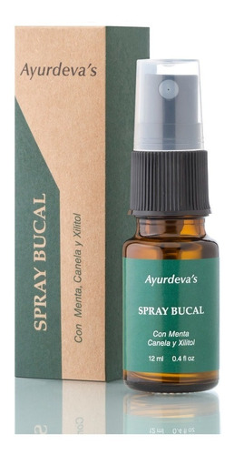 Spray Bucal Ayurdeva's Antibacterial & Refrescante Vegano Ayurdeva's Spray Bucal - Herbal