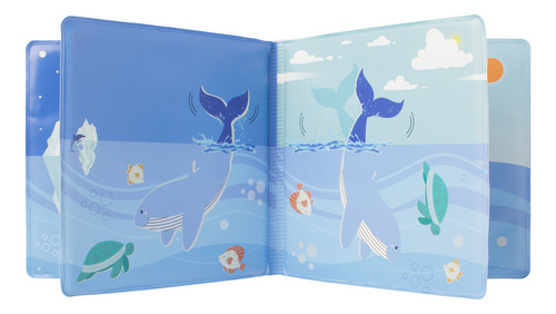 Livro De Banho Com Bichinho Para Bebe Infantil Pimpolho Cor Azul