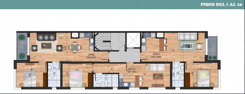 Imagen 4 de 4 de Puerto Aventura Monoambiente Pocitos A Estrenar