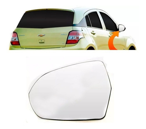 Imagen 1 de 6 de Vidrio Espejo Retrovisor P/ Chevrolet Agile 2009 A 2017 Izq